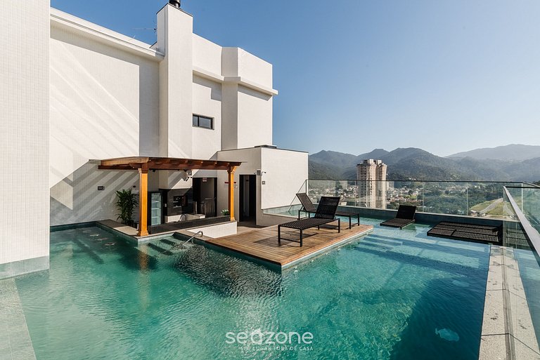 Apartamento com vista para o mar a 280 metros da praia MHF20