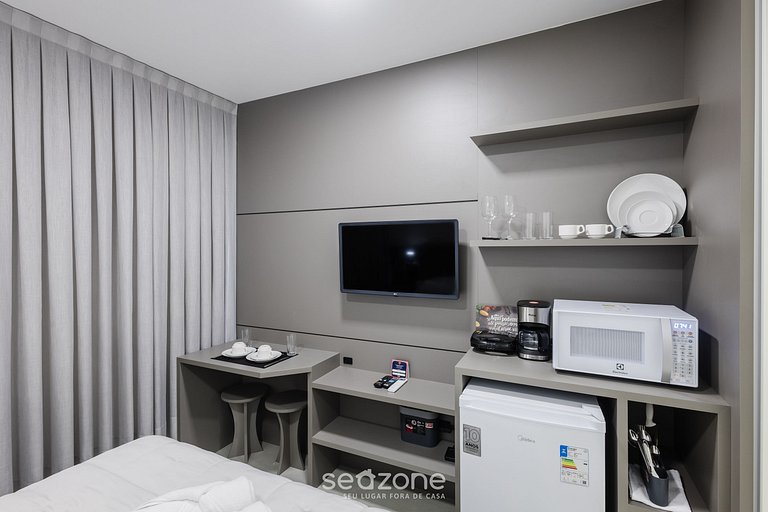 Stúdio c/ piscina vista mar 280m da Praia MHFB0507