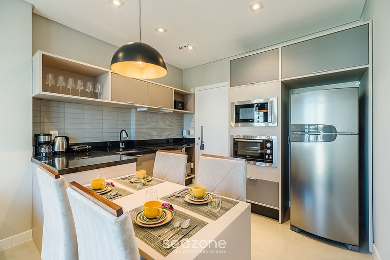 Apto vista mar c/ piscina 280m da praia - MHF0607