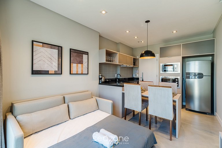 Apto vista mar c/ piscina 280m da praia - MHF0607