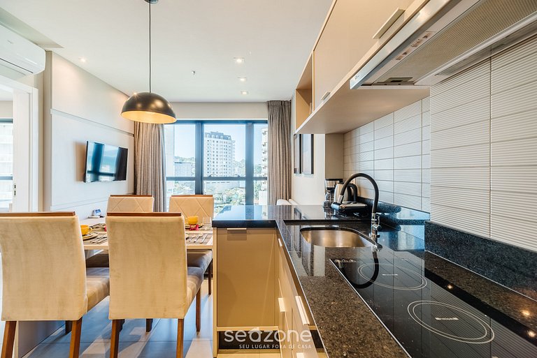 Depto vista mar c/ piscina 280m playa MHF0607