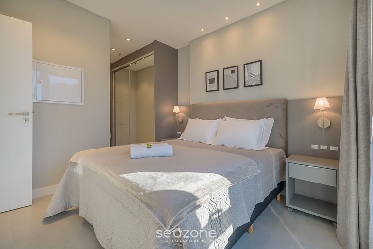 Apto vista mar c/ piscina 280m da praia - MHF0607