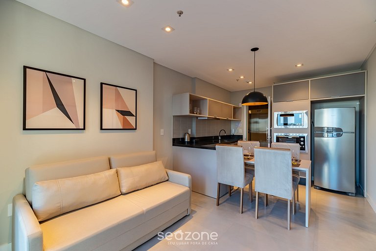 Apto 280m playa c/ vista mar y gym MHF0704