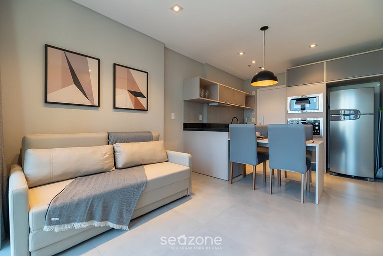 Apto 280m playa c/ vista mar y gym MHF0704