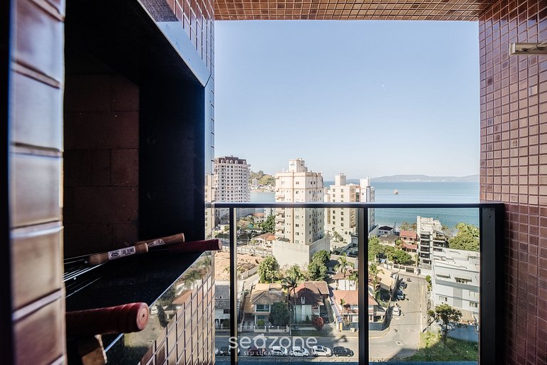 Apto vista mar c/ churrasq. 280m da praia MHF1108