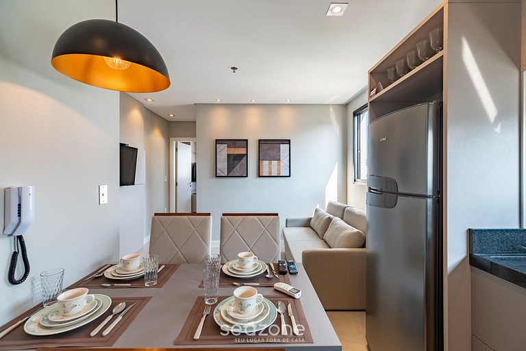 Apto 2Q em cond c/ piscina 280m da Praia - MHF1409