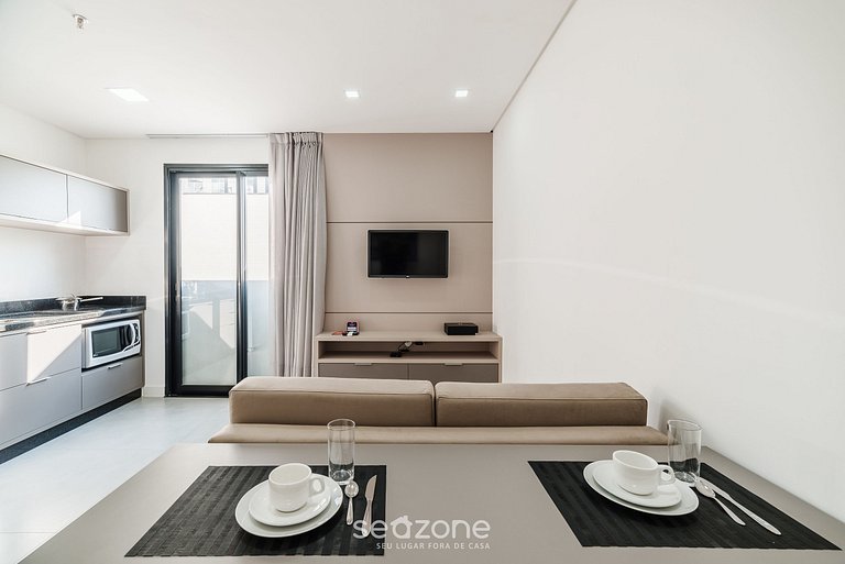 Apartamento de 1 quarto a 280 metros da praia – MHF0501