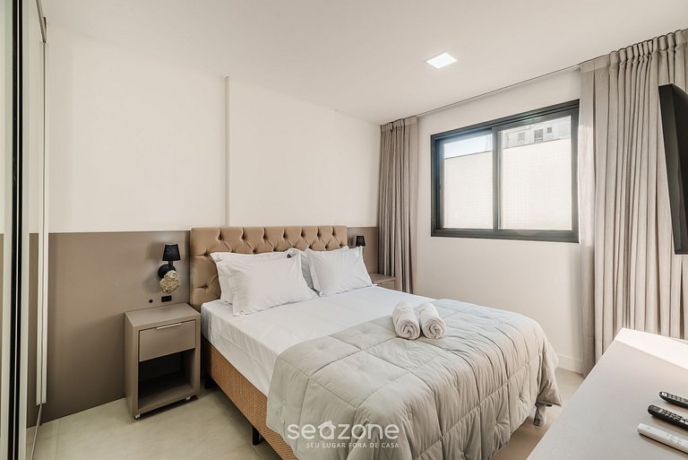 Apto 1H c/ piscina y gym 280m playa – MHF0501