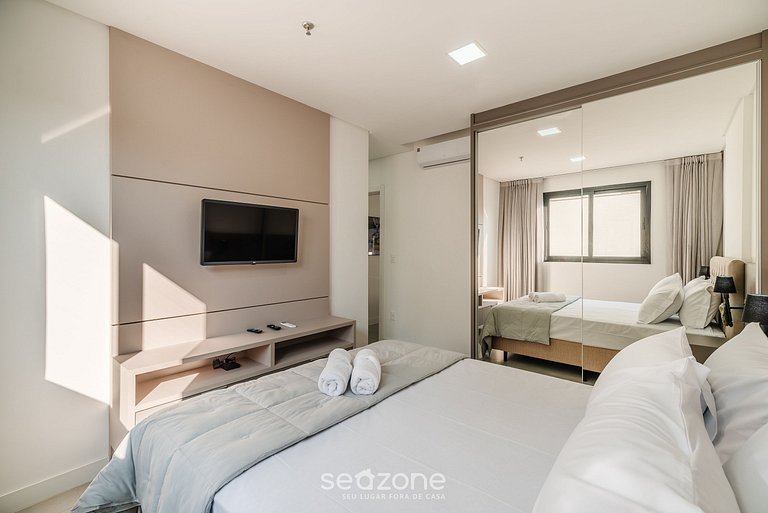 Apto 1H c/ piscina y gym 280m playa – MHF0501