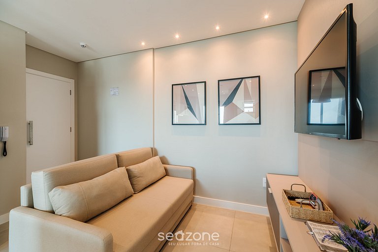 Apto vista mar c/ parrilla 280m playa MHF1902