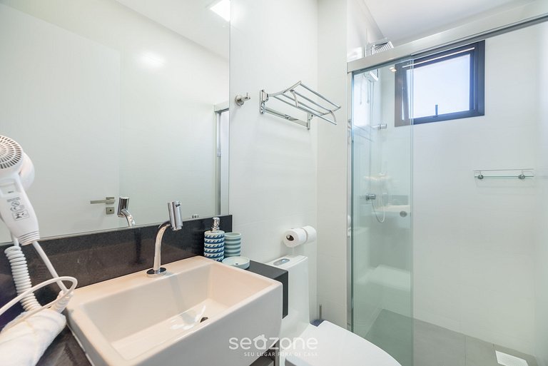 Apto vista mar c/ parrilla 280m playa MHF1902