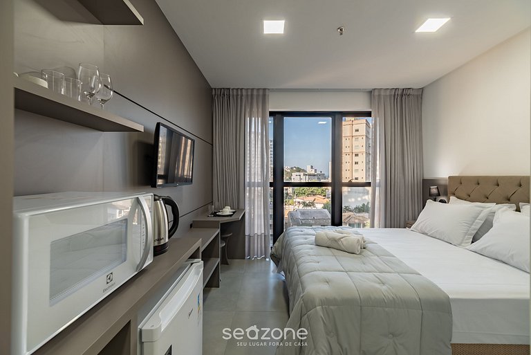 Studio c/ Piscina Vista Mar 280m da praia MHFA0504