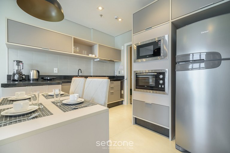 Apartamento com vista para o mar a 280 metros da praia