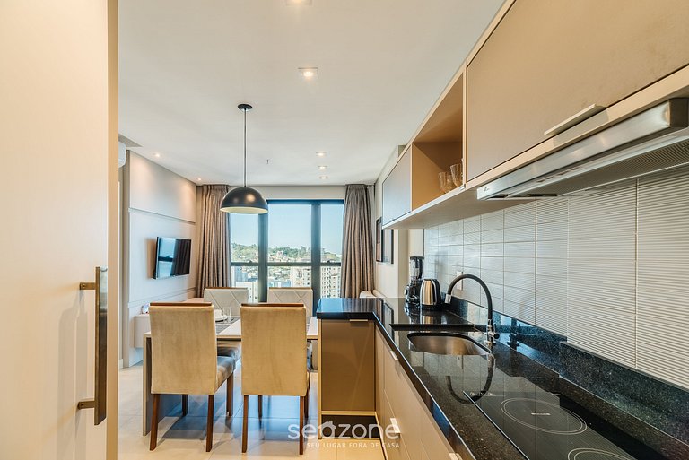 Apartamento com vista para o mar a 280 metros da praia