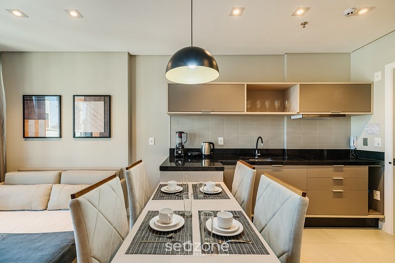 Apartamento com vista para o mar a 280 metros da praia