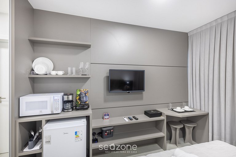 Apt vista mar c/ piscina 280m da praia MHFA0507