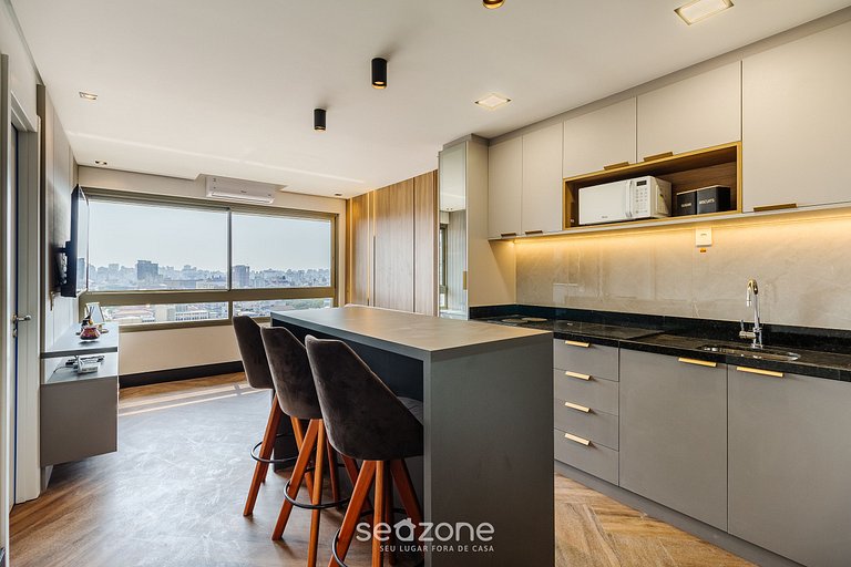 Apto de 1 dormitorio con barbacoa PoA-RS AIR1607