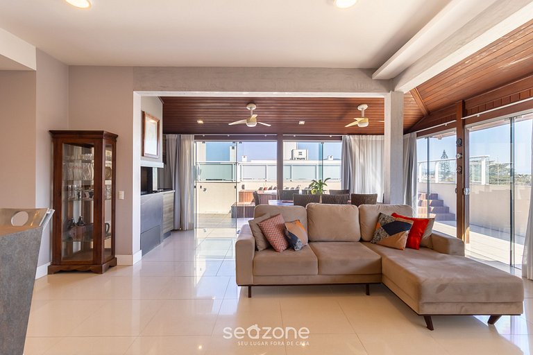 Apto c churrasq/ 500m da Praia do Campeche VIC0401