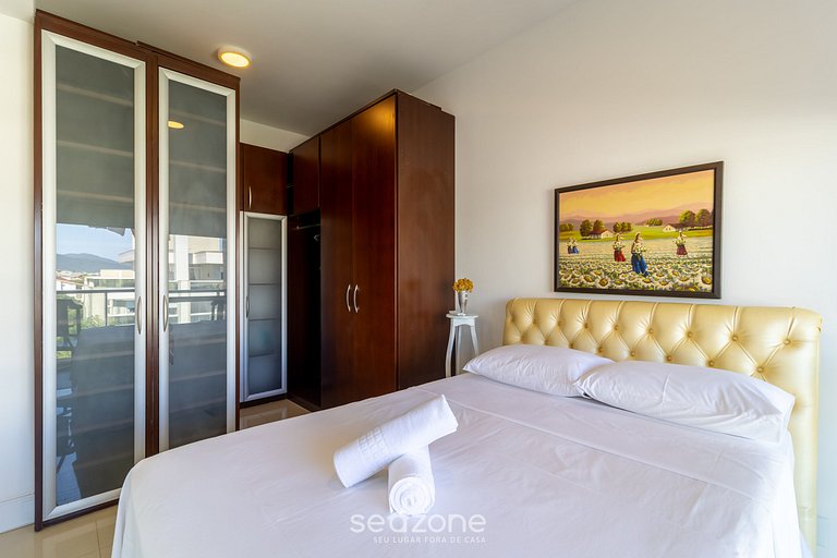 Apto c churrasq/ 500m da Praia do Campeche VIC0401