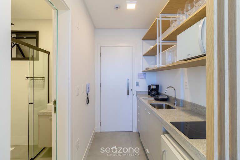 Stúdio c/ piscina Vista Mar 280m da praia MHFA1307