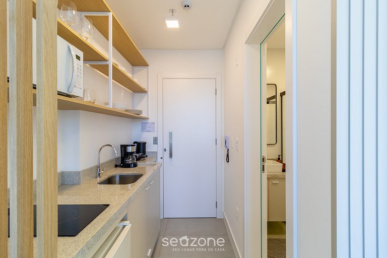 Apartamento com vista para o mar, em condomínio, a 280 metro