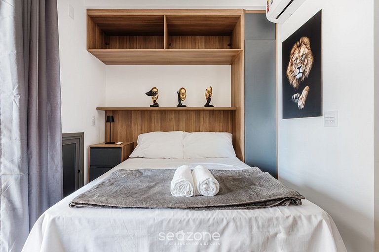 Studio edificio c/piscina cerca de USP - HMO0409