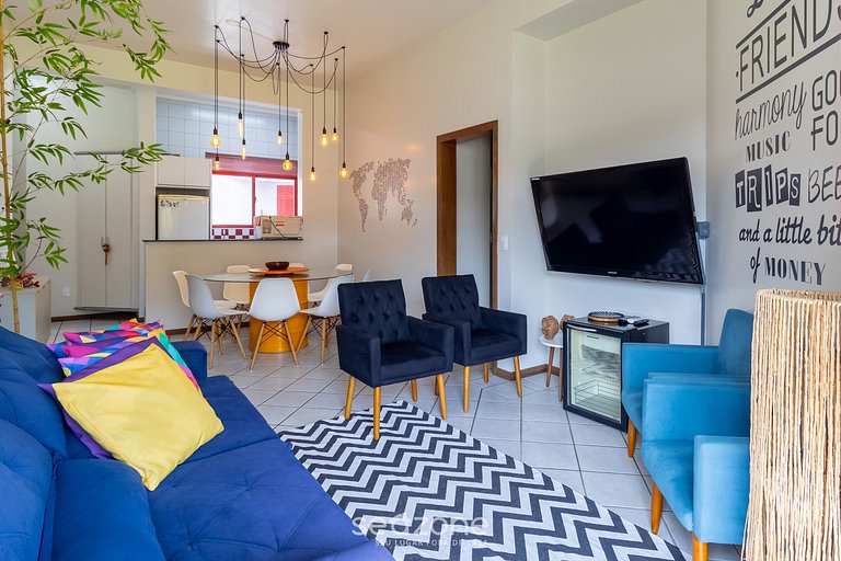 Apto cómodo a 150m de Praia Brava RRA0205