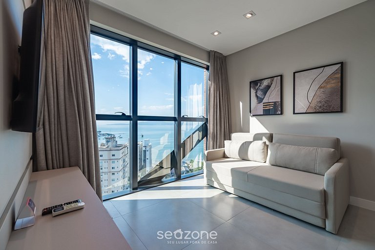 Apt c/ vista mar a 280 metros da praia MHF1605