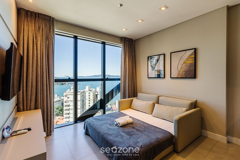 Apto vista mar c/ piscina 280m da praia - MHF1605