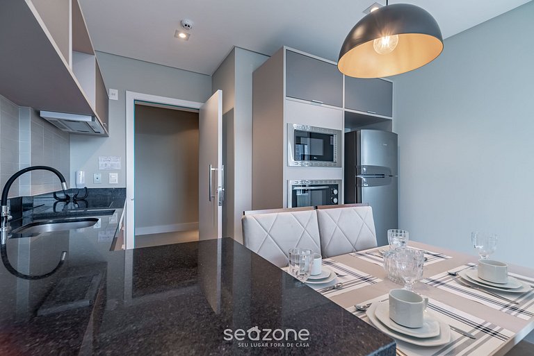 Apt c/ vista mar a 280 metros da praia MHF1605