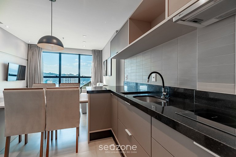 Apt c/ vista mar a 280 metros da praia MHF1605