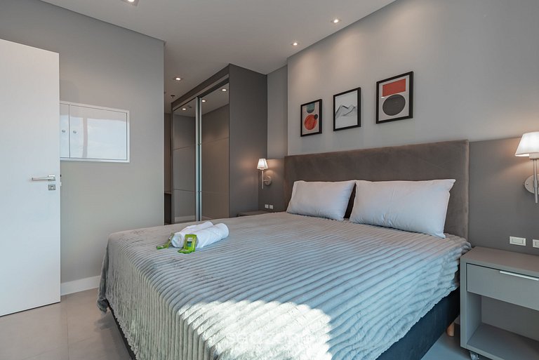 Apt c/ vista mar a 280 metros da praia MHF1605