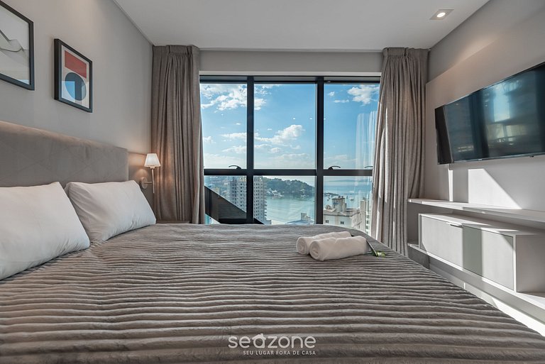 Apt c/ vista mar a 280 metros da praia MHF1605