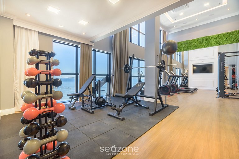 Apartamento com vista para o mar a 280 metros da praia MHF20