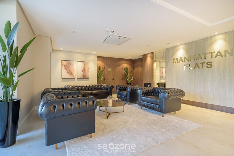 Apto vista mar cond. c/ acad. 280m praia - MHF1704