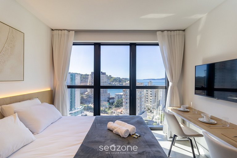 Stúdio c/ piscina Vista Mar 280m da praia MHFA1307