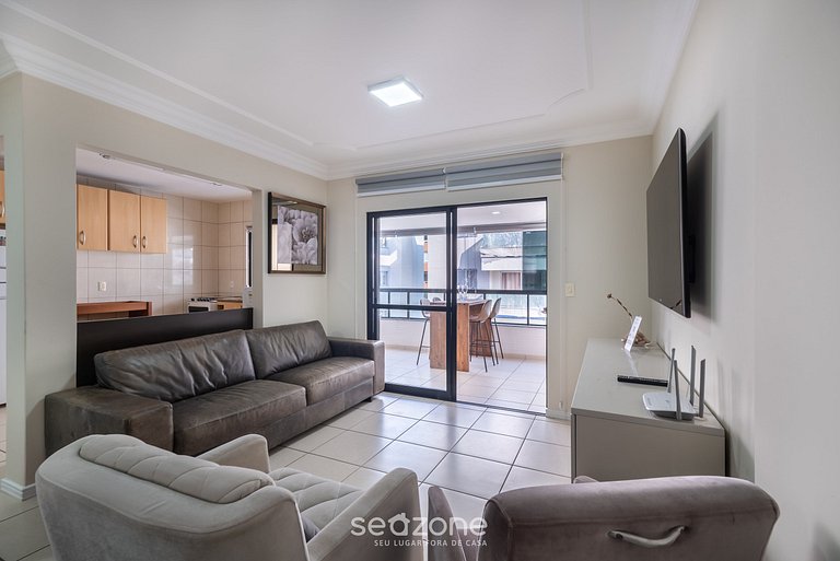 Apto vista mar loc privileg. 2min praia BC ESA0902