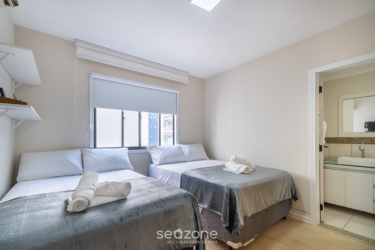 Apto vista mar loc privileg. 2min praia BC ESA0902