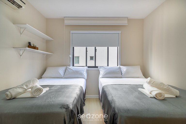 Apto vista mar loc privileg. 2min praia BC ESA0902