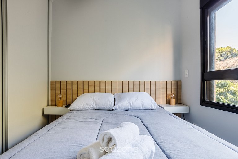 Apto moderno c/ piscina próximo ao Shopping BIA035