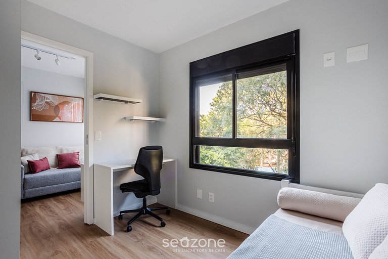 Apto moderno c/ piscina próximo ao Shopping BIA035