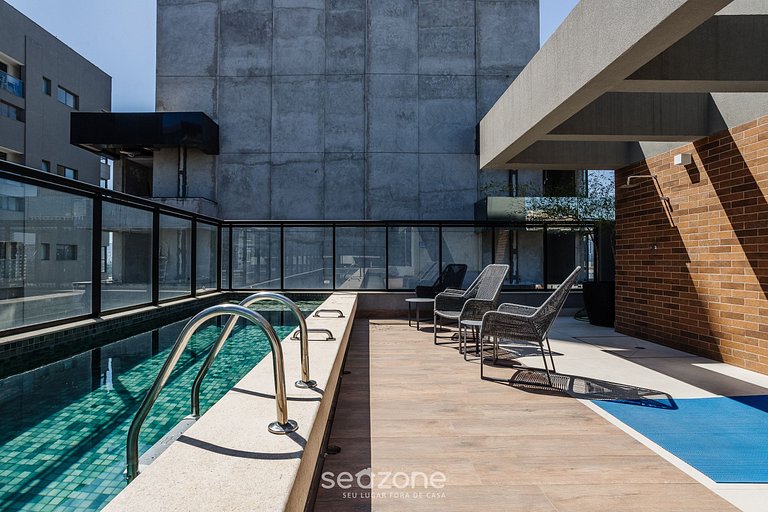 Apto moderno c/ piscina próximo ao Shopping BIA035