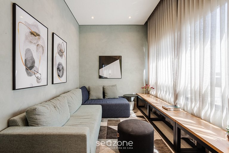 Apto moderno c/ piscina próximo ao Shopping BIA035