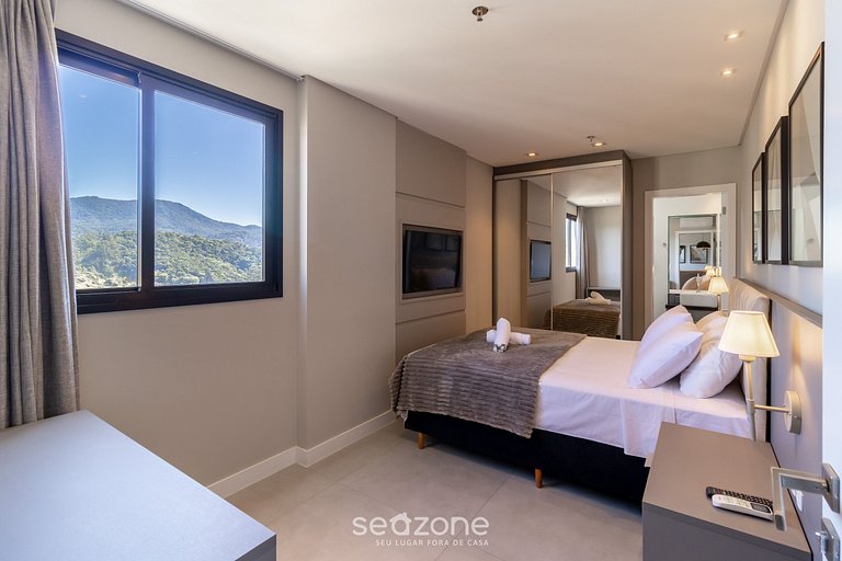 Apartamento com vista para o mar no condomínio, a 280 metros