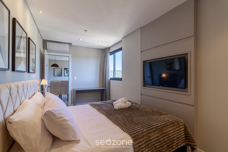 Apartamento com vista para o mar no condomínio, a 280 metros