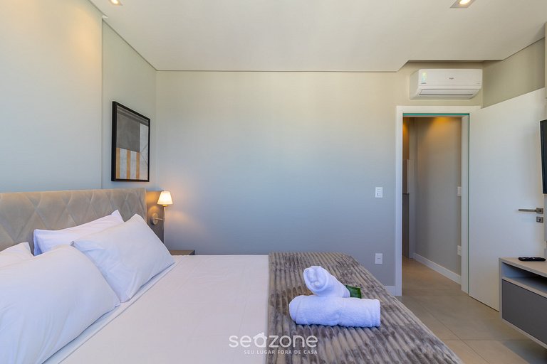 Apartamento com vista para o mar no condomínio, a 280 metros