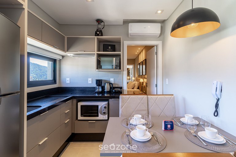 Apartamento com vista para o mar no condomínio, a 280 metros