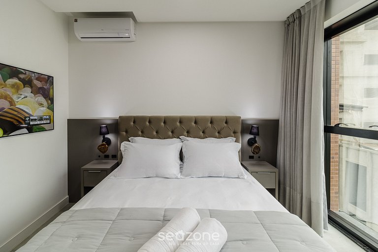 Studio vista mar 280 da praia em Itapema MHFB0503