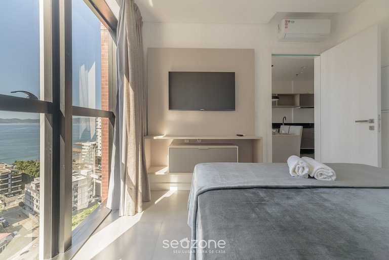 Apto vista mar cond. c/ piscina 280m praia MHF1303