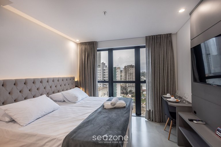 Studio vista mar cond. c/ gym 280m playa MHFB1204